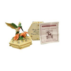 Holsted House Ruby Throated Hummingbird Wings of Love Keepsake Music Box